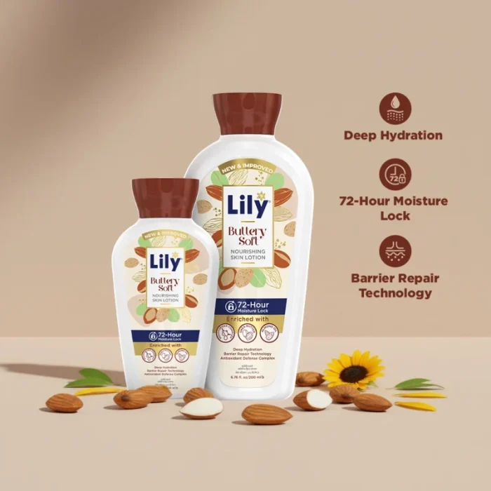 Lily Buttery Soft Nourishing Skin Lotion 100ml - Image 2